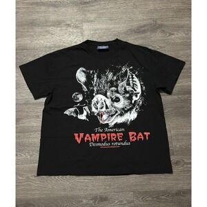 Online Ceramics The American Vampire Bat Graphic T Shirt Black Men's Size Large